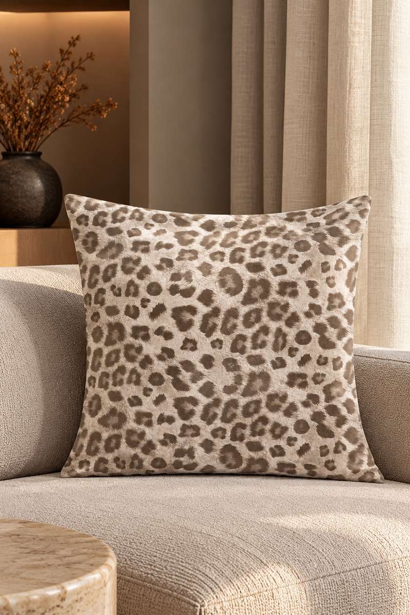 Μαξιλάρι Leopard Taupe
